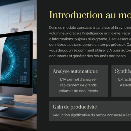 Module 4 : Analyse et Synthèse de Fichiers Volumineux avec ChatGPT 4o