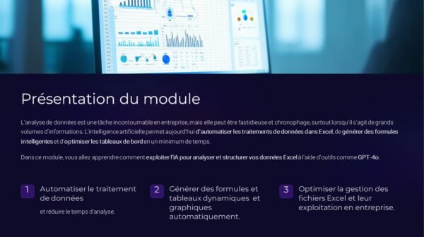 Module 5 Création et analyse Excel avec l' IA